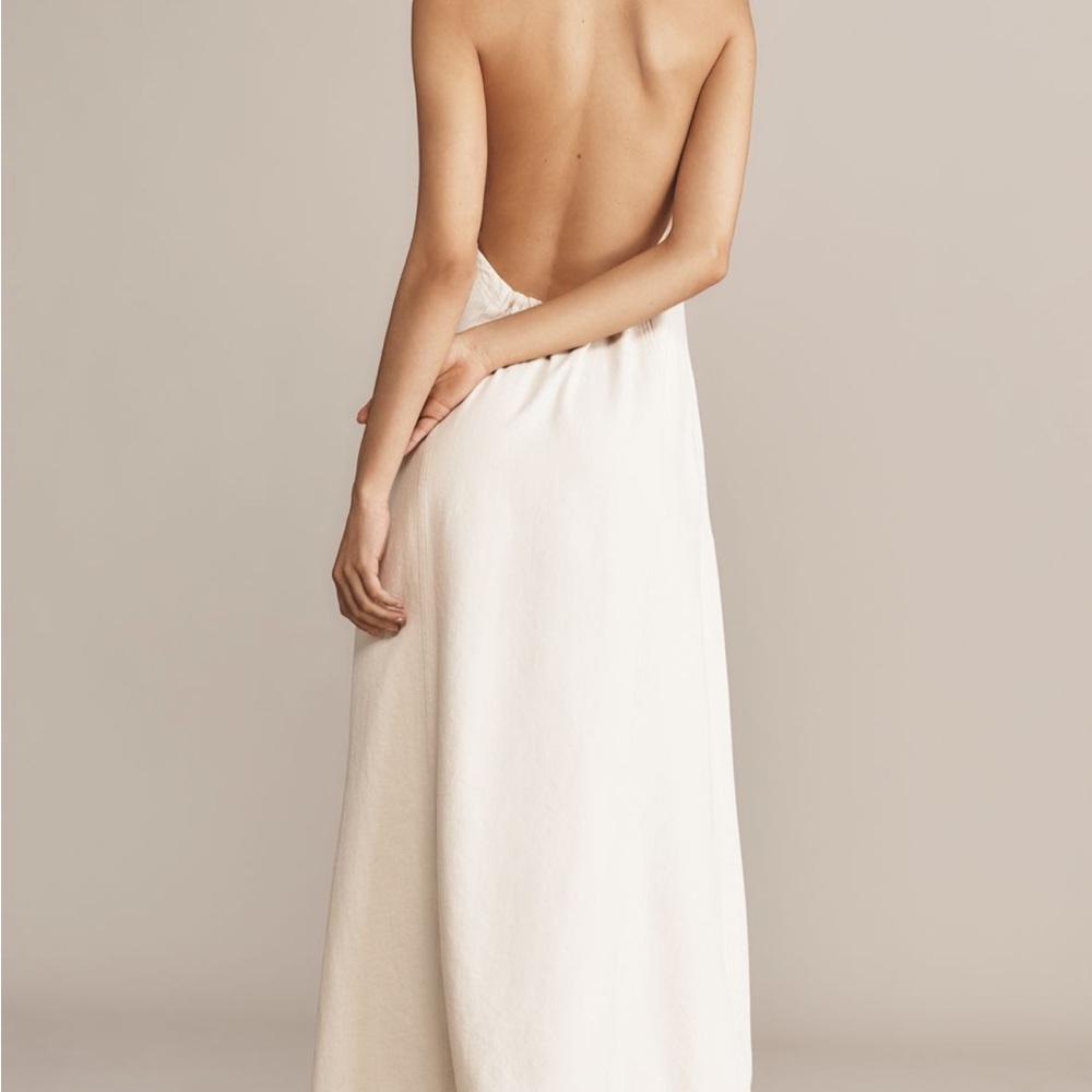 Cream Button-Down Maxi Dress - Picture 3 of 6